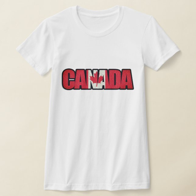 Kanadische Flagge in "Kanada" T-Shirt (Ablage )