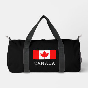 Kanadische Flagge in Sonderfarbe Duffle Bag