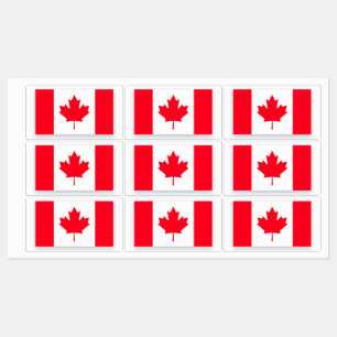 Kanadische Flagge. KANADA. Etiketten