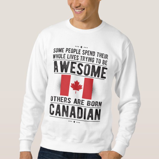 Kanadische Flagge Kanada Heritage Canadian Roots Sweatshirt (Vorderseite)