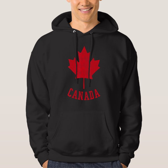 Kanadische Flagge Kanada Independece Maple Leaf Me Hoodie (Vorderseite)