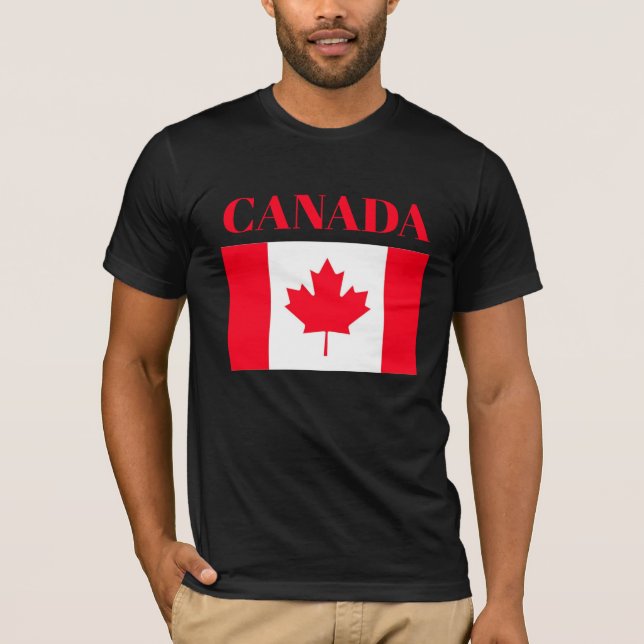 Kanadische Flagge. KANADA. T-Shirt (Vorderseite)