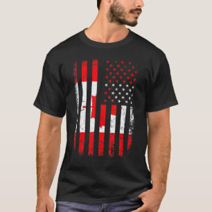 Kanadische Flagge Kanadische Roots Kanada Amerika T-Shirt