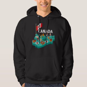 Kanadische Flagge Kanadisches Day Maple Leaf Natio Hoodie