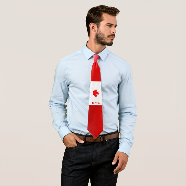 Kanadische Flagge Krawatte (Beispiel)