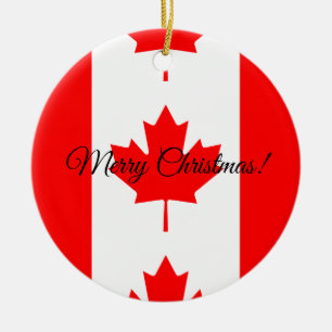 Kanadische Flagge kundenspezifische Keramikornament