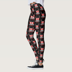 Kanadische Flagge Lacrosse LAX Leggins