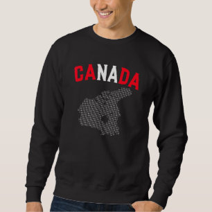 Kanadische Flagge - Länderkarte Kanada Sweatshirt