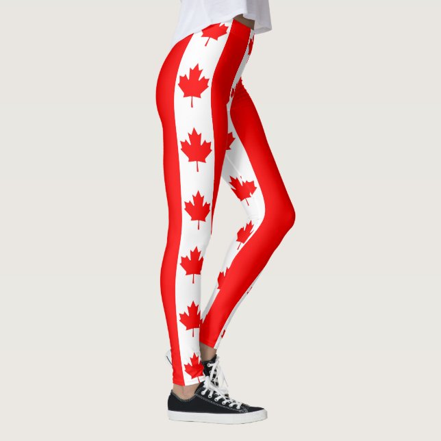 Kanadische Flagge Leggings (Rechts)