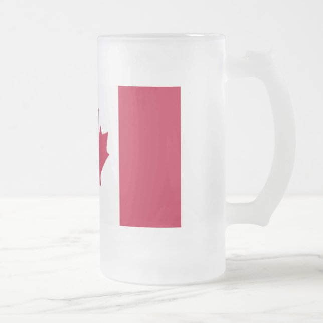 kanadische Flagge Mattglas Bierglas (Rechts)