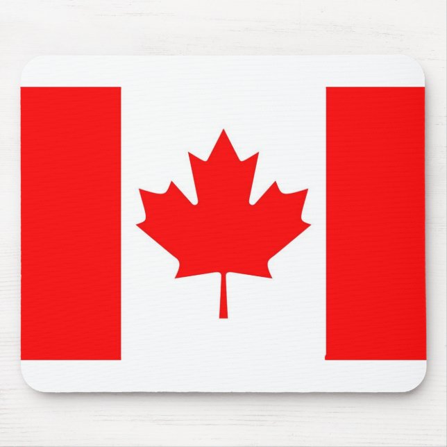 Kanadische-Flagge Mousepad (Vorne)