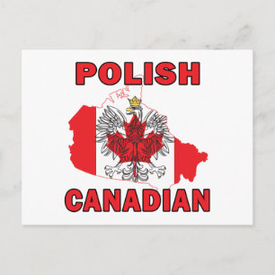 Kanadische Flagge Polnisch Karte Kanada