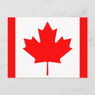kanadische Flagge Postkarte