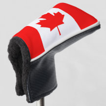 Kanadische Flagge Red Maple Leaf Golfer
