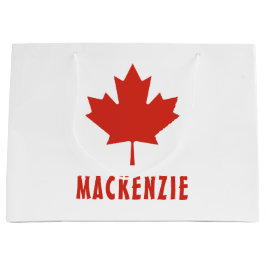 Kanadische Flagge Red Maple Leaf Kanada Tag Name T Große Geschenktüte