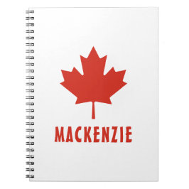 Kanadische Flagge Red Maple Leaf Kanada Tag Name T Notizblock
