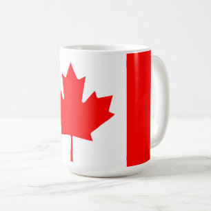 Kanadische Flagge Red Maple Leaf Patriotic Kaffeetasse