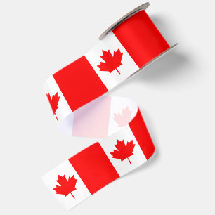 Kanadische Flagge Ribbon, patriotisch, Kanada Satinband