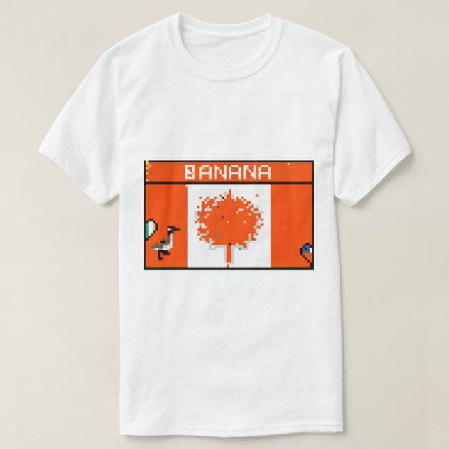 Kanadische Flagge - Roter Mem T-Shirt (Design vorne)