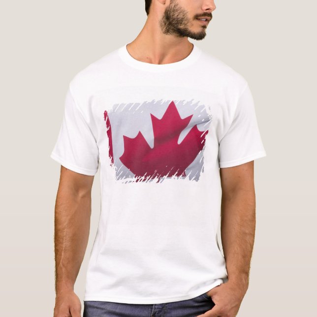 Kanadische Flagge. T-Shirt (Vorderseite)