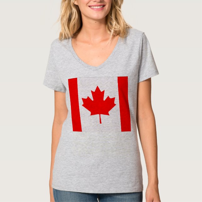 Kanadische Flagge T-Shirt (Vorderseite)