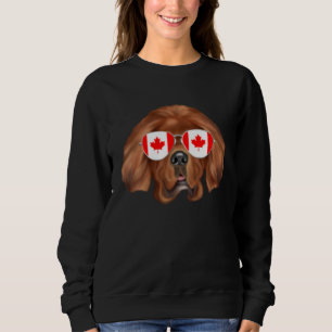 Kanadische Flagge Tibet-Mastiff-Hund Kanada Tasche Sweatshirt