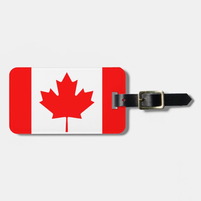 Kanadische Flaggen-Gepäckanhänger für Taschen und Gepäckanhänger (Vorderseite horizontal)