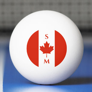kanadische Flaggeninitiativen für Red & White Cana Tischtennisball