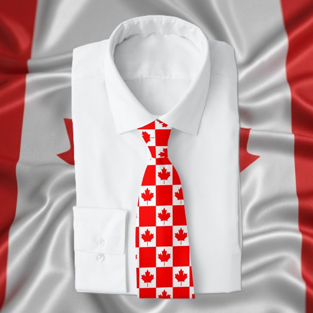Kanadische Flaggenmuster Krawatte (Canadian neck tie)