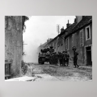 Kanadische Fusiliere in Falaise Frankreich Zweiter Poster