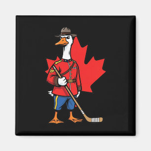 Kanadische Gans Mountie Hockey Ahornblatt Kanada Magnet