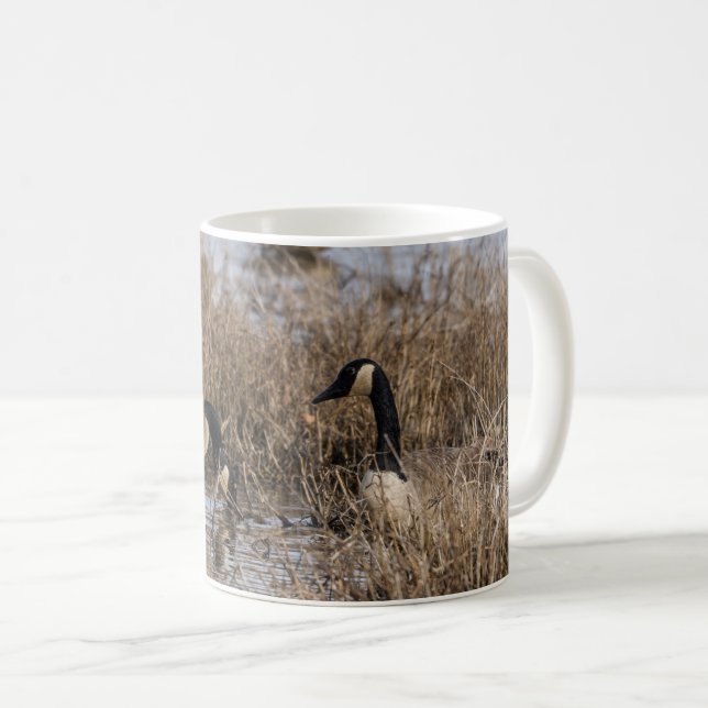 Kanadische Gänse Snack Time Coffee Tasse (VorderseiteRechts)