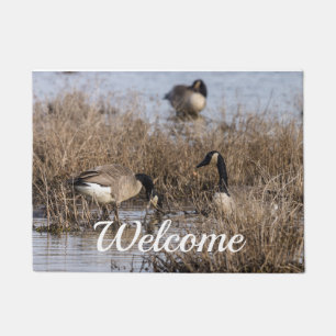 Kanadische Gänse Snack Time Willkommen Doormat Fußmatte