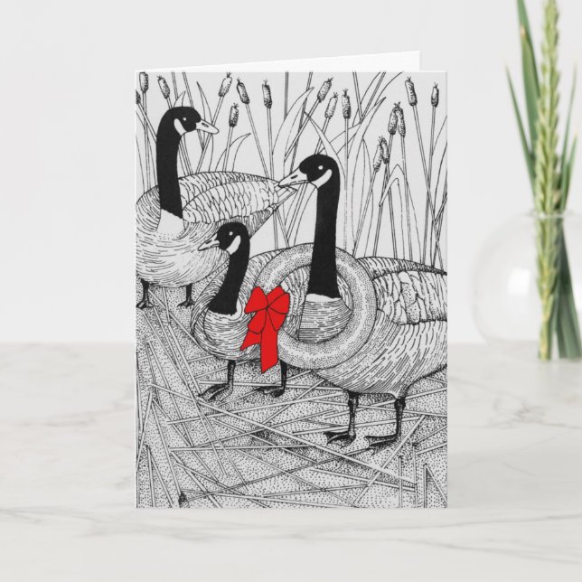 Kanadische Gänse Weihnachten (Vorderseite)