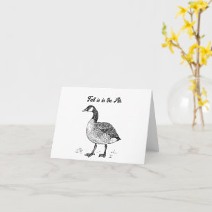 Kanadische Goose Fine Art Sketch, Zeichnend Vogel Karte