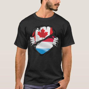 Kanadische Händlerflagge in Luxemburg T-Shirt