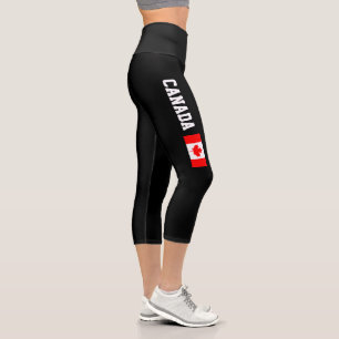 Kanadische Hochseilflagge Capri-Leggings Capri Leggings