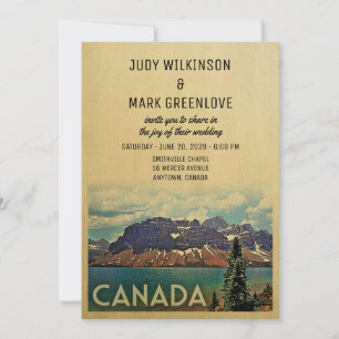Kanadische Hochzeitseinladung Vintage Jasper Park Einladung