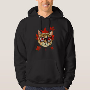 Kanadische Katze Ahornblättriger Leaf Kanadische F Hoodie