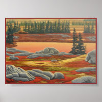 Kanadische Landschaftsmalerei Polar Bären Kunst dr