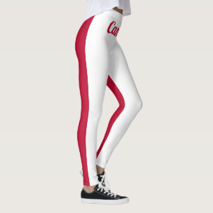Kanadische Nationalflagge anpassen Leggings