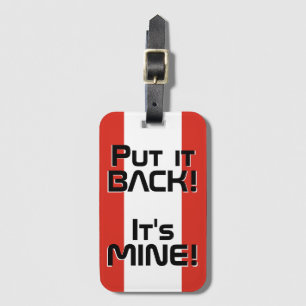 Kanadische Nationalflagge Funny Patriotic Gepäckanhänger