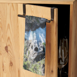 Kanadische Natur, Wasserfall Stanley Falls Geschirrtuch