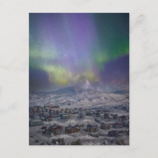 Kanadische Nordlichter Postkarte