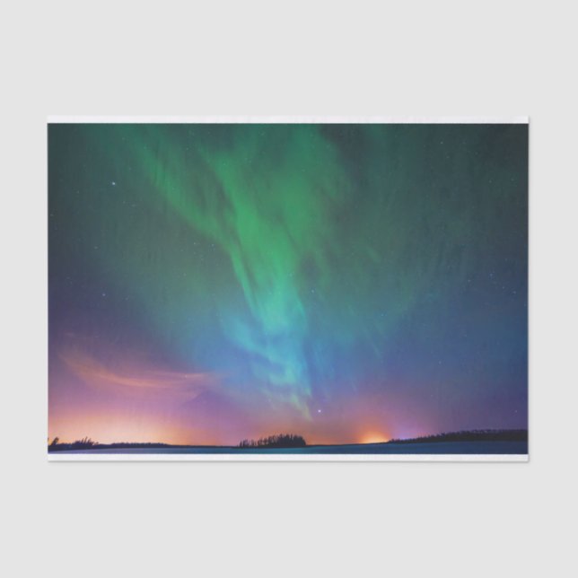 Kanadische Nordlichter Seidenpapier (Vorderseite)