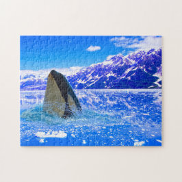 Kanadische Orca Wale. Puzzle