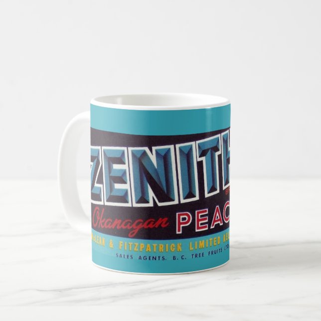 Kanadische Peach-Tasse Kaffeetasse (Vorderseite Links)