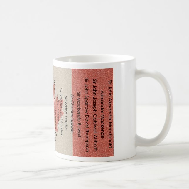 Kanadische politische Geschichtspremierminister Tasse (Rechts)