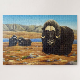 Kanadische Puzzles für Wildtiere - Muskox