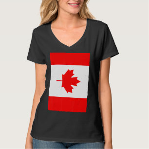 Kanadische Retro-Vintage-Nationalflagge Ahornblatt T-Shirt